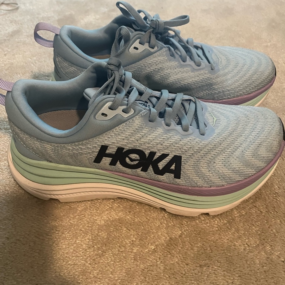 Hoka Gaviota Airy Blue Running Shoe, barely worn!